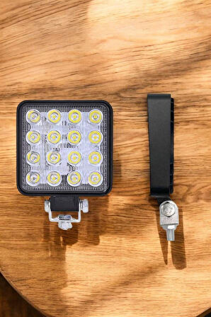 Tepe Lambası Çalışma Lambası Sis Lambası 16 Led Beyaz Led Işık