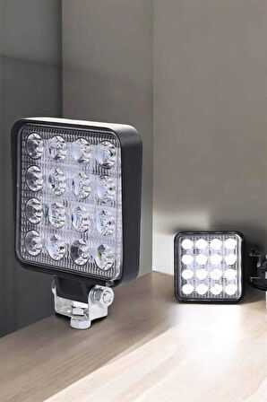 Tepe Lambası Çalışma Lambası Sis Lambası 16 Led Beyaz Led Işık