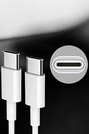 İOS Uyumlu Type-C Girişli Hızlı Şarj 15/15 Pro Max Adaptör ve Kablosu