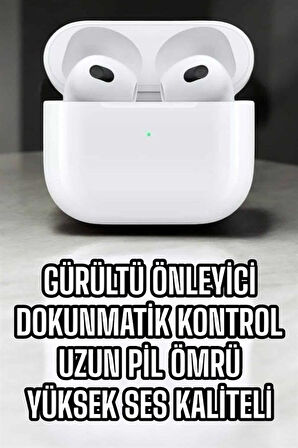 Bluetooth Kulaklık 3.Nesil Kablosuz Uzun Pil Ömrü Dokunmatik Kontrol