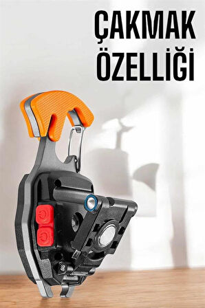 El Feneri Acil Işık Seti Tornavida Düdük Kapak Açma Kamp Lambası