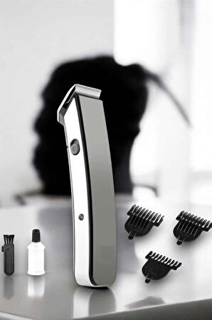 Paslanmaz Çelik Şarjlı Tıraş Makinesi Pratik ve Keskin Performans