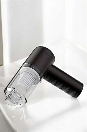 Üflemeli Güçlü Vakumlu Ev Ofis Araç Süpürgesi El Süpürge Şarjlı