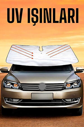 Oto Güneşlik Tüm Araç Tiplerine Uygun Isı Önleyici