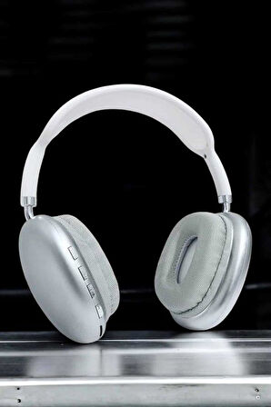 P9 Plus Kablosuz Kulak Üstü Bluetooth Kulaklık Beyaz Mikrofonlu Kulaküstü Kablosuz Kulaklık