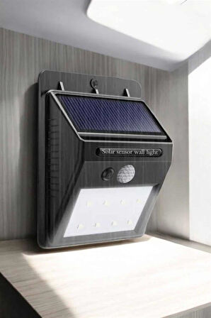 Solar Lamba Giriş, Bahçe Yol Avlu Hareket Sensörlü Led Parlak Gece Su Geçirmez