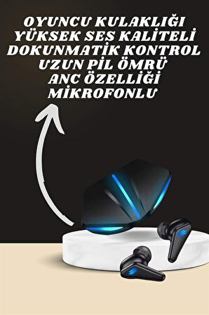 7 Kordonlu Akıllı Saat Ve Oyuncu Kulaklığı ANC Özelliği Kulak İçi Mikrofonlu Sesli Görüşme