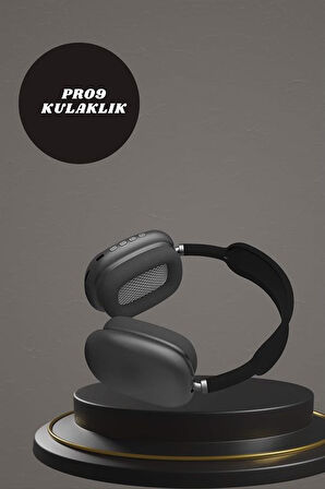 Kulak Üstü Kulaklık Pro9 ve Yeni Nesil Akıllı Saat Android ve İOS Uyumlu ANC Özelliği