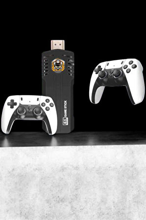 8K Android TV Gme Stick Video Oyun Konsolu Aile Retro 35000 Oyunlu Çift Kollu