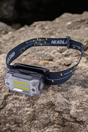 Kafa Lambası El Fenerli Kamp Lambası USB Şarjlı Esnek Lamba