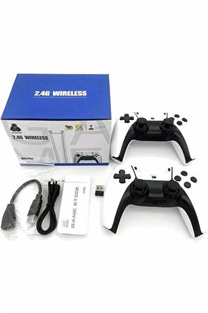 3D 4K HD 2.4G Game Stick 4K Ultra Hd Oyun Konsolu Çift Kollu