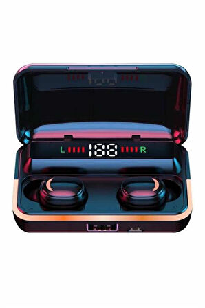 Bluetooth Kulaklık Dijital Şarj Göstergeli Powerbankli Bass Özellikli Kablosuz Kulakiçi 5.1 Mikrofonlu