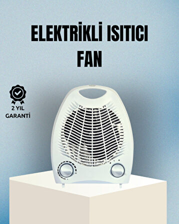 Fanlı Elektrikli Isıtıcı – 3 Kademeli Isı Ayarı ve Güvenli Kullanım