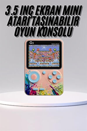 Game Box Mini 500 Adet Retro Oyun Taşınabilir Oyun Konsolu