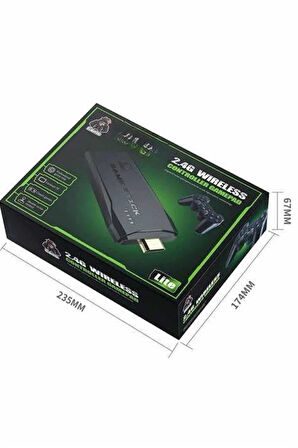 2.4g Uyumlu Kablosuz Çift Kol Atari Retro 20000 Oyun Game Stick