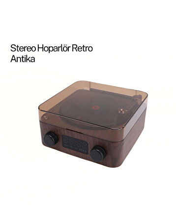 GRAMAFON SPEAKER KAHVERENGİ