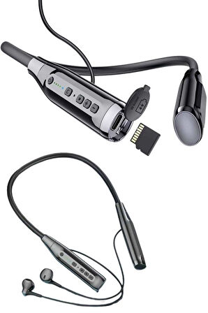 Yeni Nesil Silikonlu Kulak İçi Kablosuz Kesintisiz Bluetooth Kulaklık Kablolu