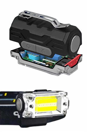 Kafa Lambası, Su Geçirmez Kafa Feneri 3 Mod Aydınlatma