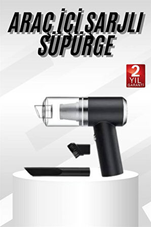 Yeni Nesil Mini Vakumlu Araç Süpürge El Süpürgesi Şarjlı