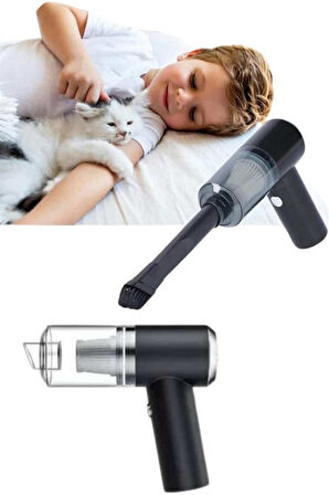 Oto Araç Ev Taşınabilir El Tipi Süpürge Mini Araç Süpürgesi Vakumlu 120W güçlü motor