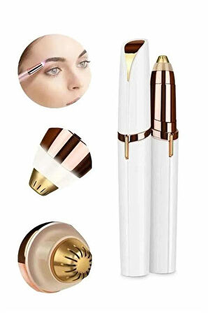 Unısex Şarjlı Kaş Bıyık Alma Epilatörü Hassas Ciltlere Özel Acısız