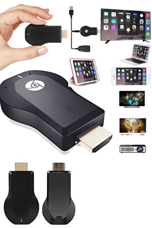 Kablosuz Hdmı Ses Ve Görüntü Aktarıcı Kolay Taşınabilir Yüksek Çözünürlüklü