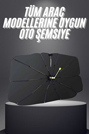 Yeni Nesil Tüm Araç Modellerine Uygun Oto Şemsiye Katlanabilir UV Işınlarına Karşı