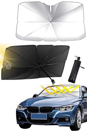 Yeni Nesil Tüm Araç Modellerine Uygun Oto Şemsiye Katlanabilir UV Işınlarına Karşı