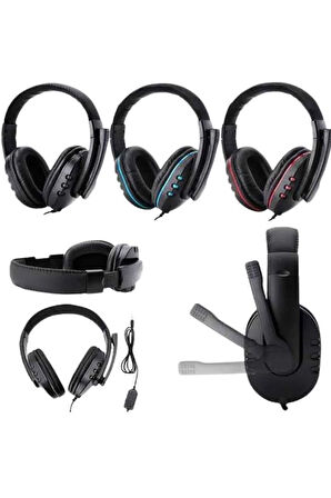 Mikrofonlu Gamer Kulaklık Oyuncu Kulaklığı Yüksek Ses Kaliteli Stereo Yumuşak Yastıklar