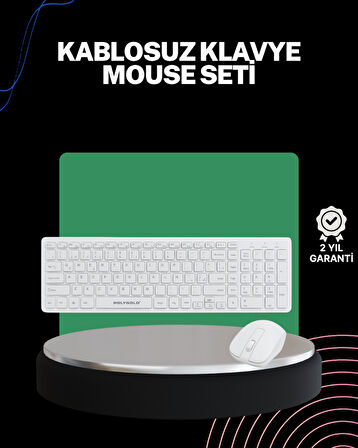 2.4 Ghz Wireless Kablosuz Klavye Mouse Seti Tv Pc Uyumlu