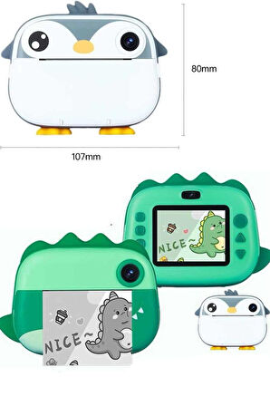 Çocuklar İçin Özel Fotoğraf Makinesi Farklı Desen Seçenekli 3 Adet Rulo