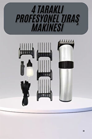 Hassas Ciltlere Özel Saç Sakal ve Vücut Kuaför Tipi Şarjlı Tıraş Makinesi