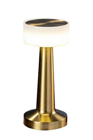 Kablosuz Renkli Masa ve Gece Lambası Altın Rengi Dokunmatik Led Lamba