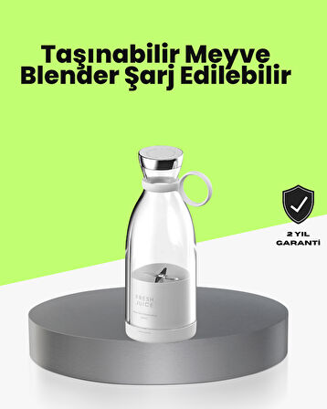 4 Bıçaklı Gıda Sınıfı Paslanmaz Çelik Taşınabilir Blender
