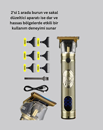 8 Taraklı Saç Kesme ve Sakal Şekillendirme Makinesi