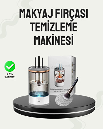 USB Şarjlı Kompakt Makyaj Fırçası Temizleme Makinesi