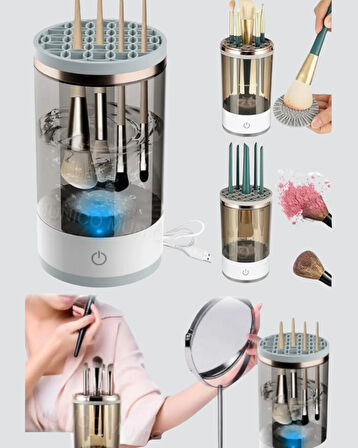 Hijyenik ve Hızlı Makyaj Fırçası Yıkama ve Kurutma Cihazı