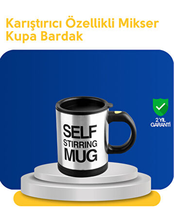 Pratik ve Dayanıklı Termos Kupa | Tek Tuşla Otomatik Karıştırma