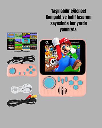 İki Kişilik Oyun Deneyimi Sunan Taşınabilir Retro Konsol