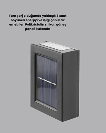 Güneş Enerjili LED Duvar Aydınlatması