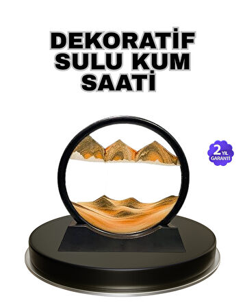 Şeffaf Dekoratif Kum Saati – Dayanıklı Gövde, Minimalist Stil, Masa ve Vitrin Aksesuarı