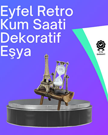 Klasik Tasarımlı Ahşap Kum Saati – Ev Ofis İçin Masaüstü Aksesuar