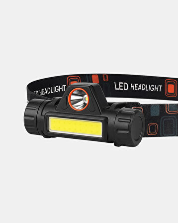 Kamp ve Doğa İçin Şarjlı LED Baş Feneri – Mıknatıslı, Su Geçirmez