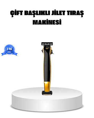 Çift Başlıklı Şarjlı Tıraş Makinesi – Sinek Kaydı Performans, Yıkanabilir Başlık, Taşınabilir Tasarım