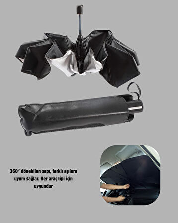 Katlanabilir Ön Cam Güneşliği Şemsiye – Her Araca Uygun Isı ve Işık Koruması