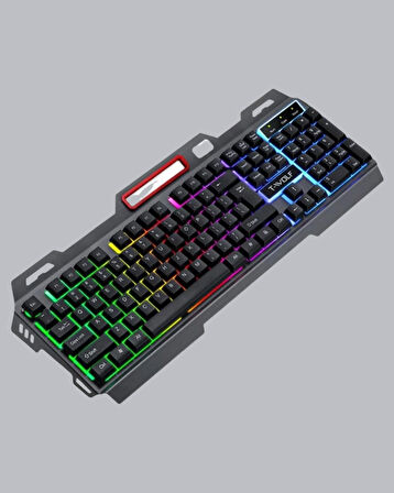 RGB Işıklı Oyuncu Klavye Mouse Seti – Türkçe Q, Ayarlanabilir DPI, Ergonomik ve Dayanıklı Tasarım