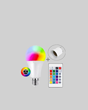 RGBW Teknolojili Akıllı LED Ampul, Zamanlayıcılı