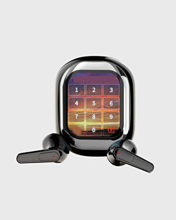 Aktif Gürültü Engelleme Özellikli Kablosuz Kulaklık – Akıllı Ekranlı Şarj Kutusu