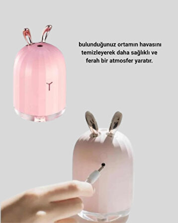 Aromaterapi Uyumlu Hava Nemlendirici – Ultrasonik Sessiz Difüzör