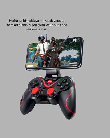 Bluetooth Kablosuz Gamepad TV PC Telefon Uyumluluğu Kolay Bağlantılı